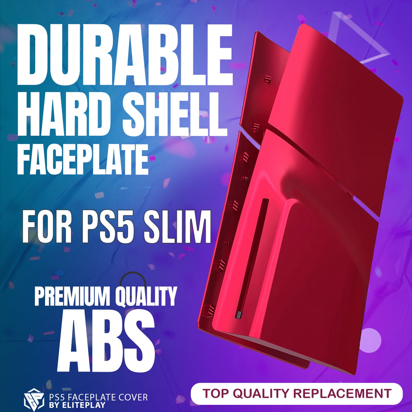 Volcanic Red PS5 Slim Faceplates Cover Playstation 5 Slim Model Disc Edition