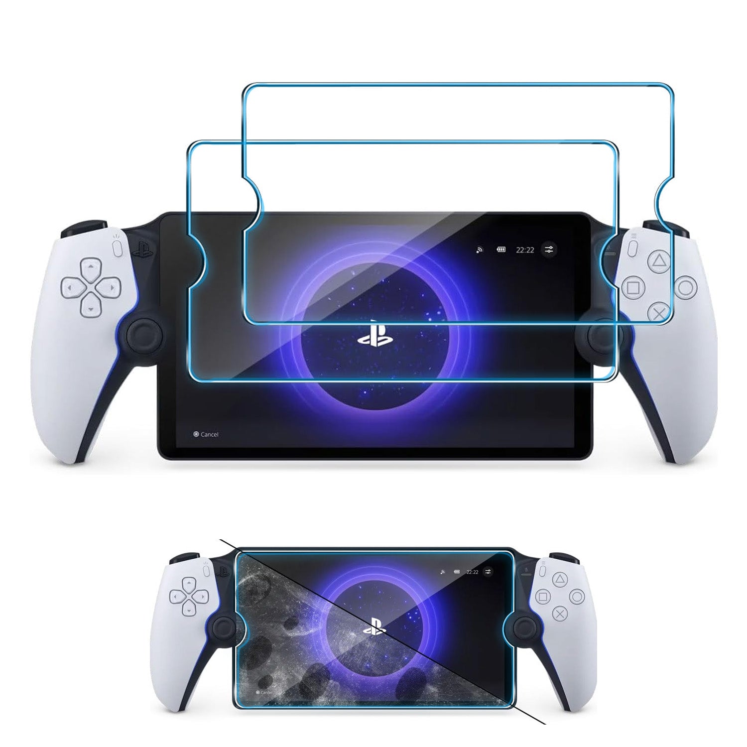 PlayStation Portal + iVoier ガラスプロテクター（2 PACK Playstation 
