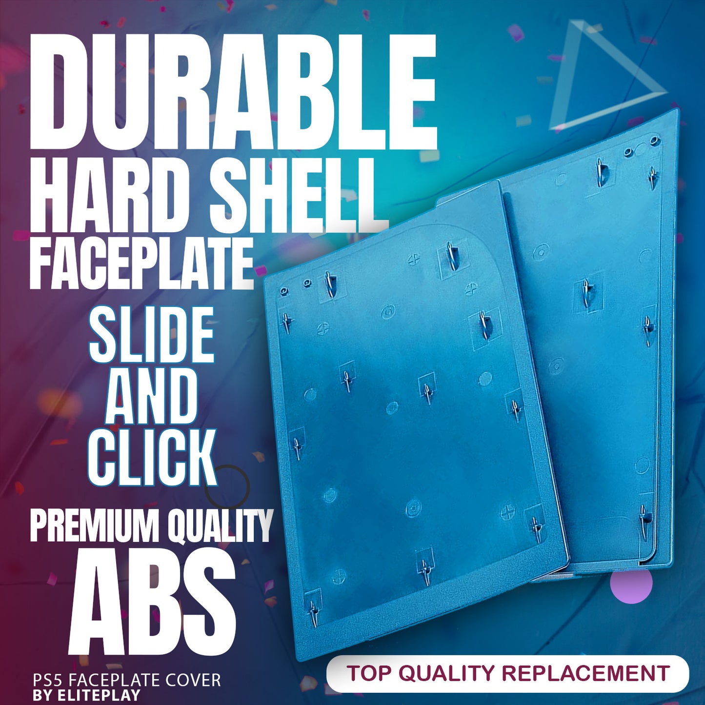 Starlight Blue PS5 Faceplate Cover for Playstation 5 Disc Edition