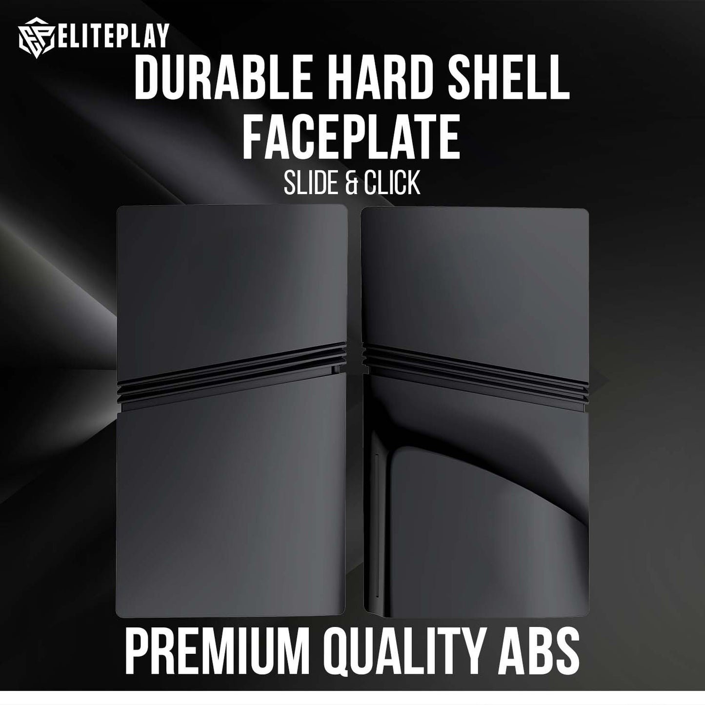 Black PS5 Pro Disc Faceplates Cover Case for Playstation 5 Pro Model Disc Edition