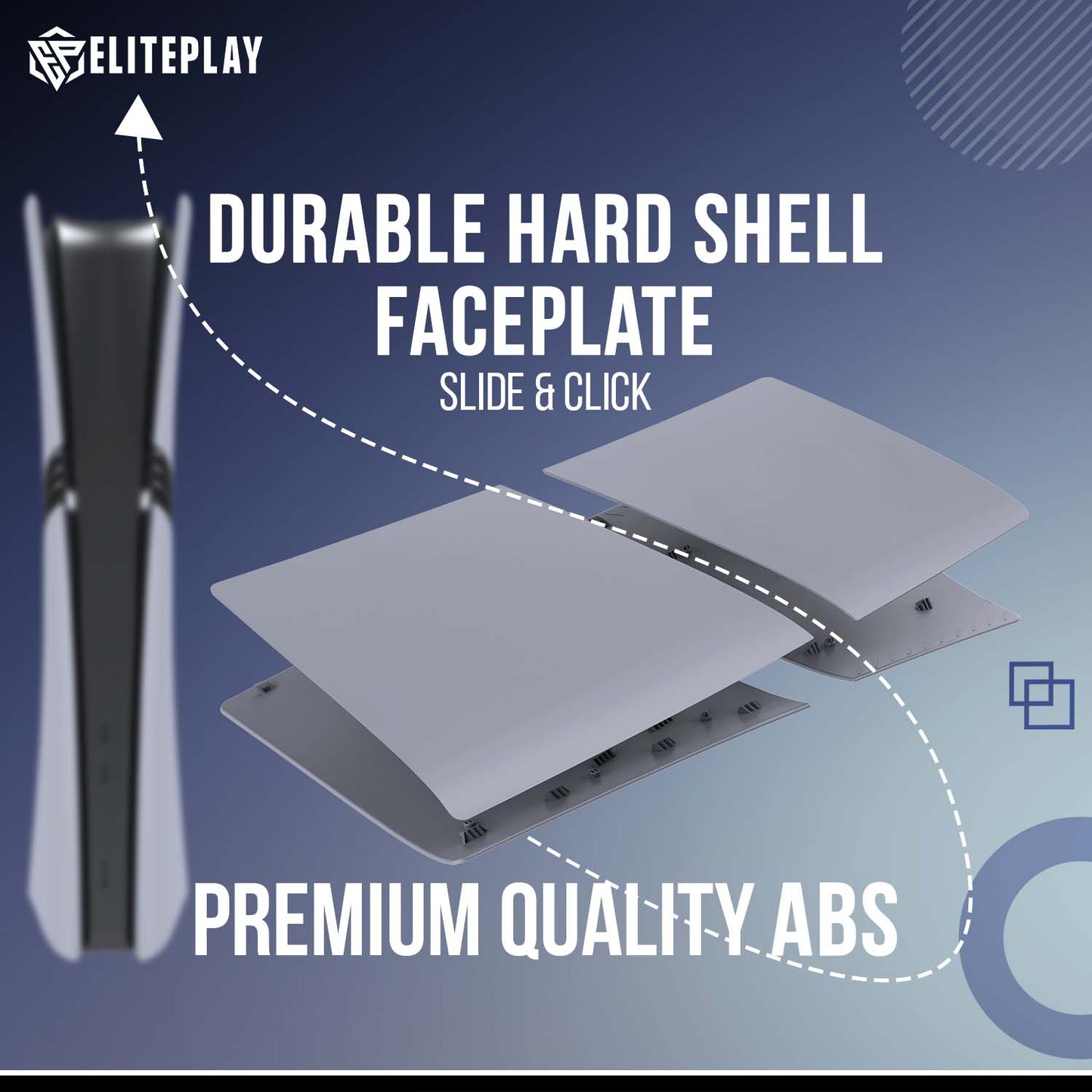 30th Anniversary Grey PS5 Pro Digital Faceplates Cover Plates for Playstation 5 Pro Digital Edition