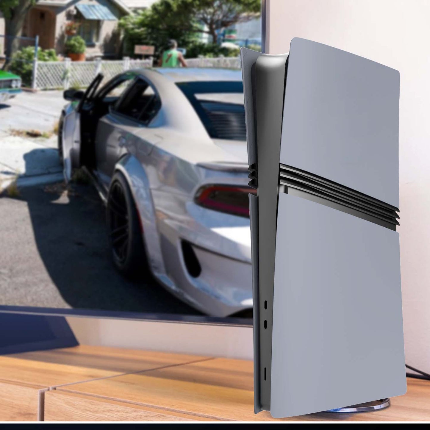 30th Anniversary Grey PS5 Pro Digital Faceplates Cover Plates for Playstation 5 Pro Digital Edition