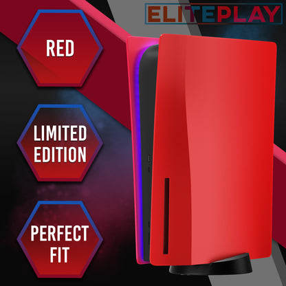 Red PS5 Faceplate Cover for Playstation 5 Disc Edition