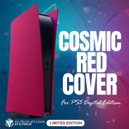 Cosmic Red PS5 Digital Faceplate Cover for Playstation 5 Digital Edition