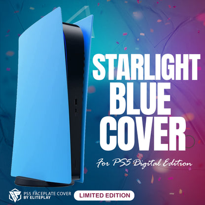 Starlight Blue PS5 Faceplate Cover for Playstation 5 Digital Edition