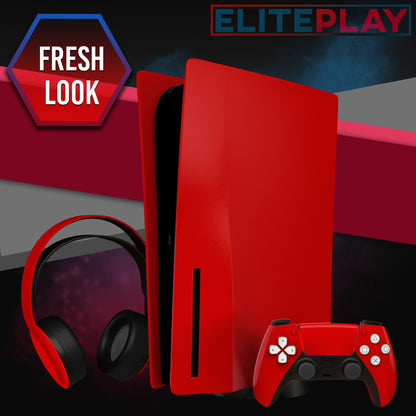 Red PS5 Faceplate Cover for Playstation 5 Disc Edition