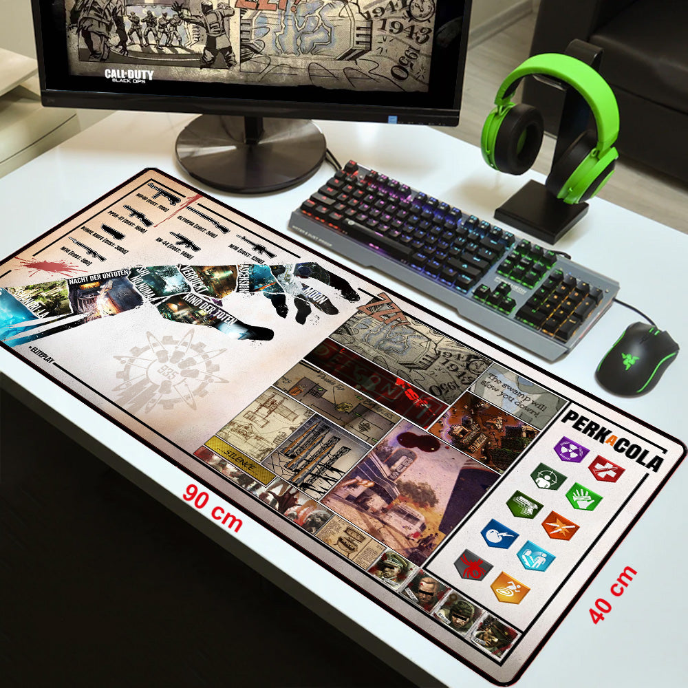 CoD Zombies Extra Large Gaming Mouse Mat 900x400mm Oversize - XXL Mouse Pad