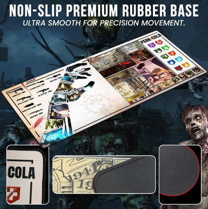 CoD Zombies Extra Large Gaming Mouse Mat 900x400mm Oversize - XXL Mouse Pad