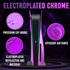 Chrome Purple PS5 Faceplate with Cooling Vents Electroplated for Playstation 5 Disc Edition