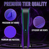 Galaxy Purple PS5 Digital Faceplate with Cooling Vents Cover Curved for Playstation 5 Digital Edition