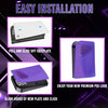 Galaxy Purple PS5 Digital Faceplate with Cooling Vents Cover Curved for Playstation 5 Digital Edition