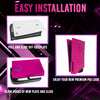 Nova Pink PS5 Faceplate with Cooling Vents Cover for Playstation 5 Disc Edition