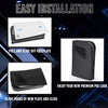 Black PS5 Faceplate with Cooling Vents Cover Curved Replacement Plates for Playstation 5 Disc Edition