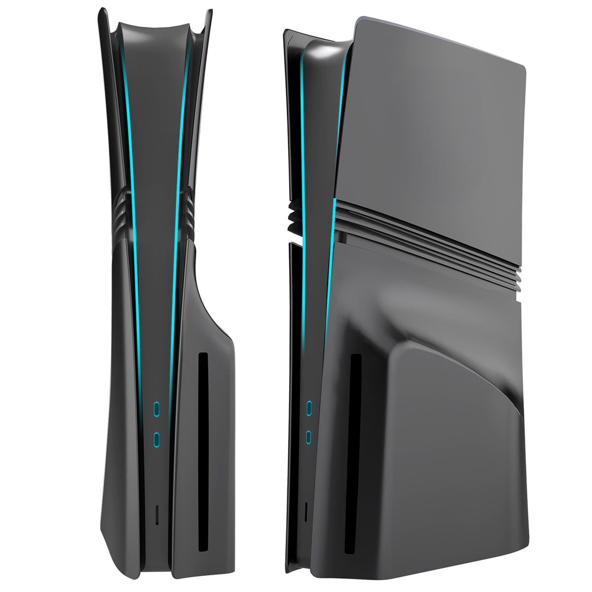 Black PS5 Pro Disc Faceplates Cover Case for Playstation 5 Pro Model Disc Edition