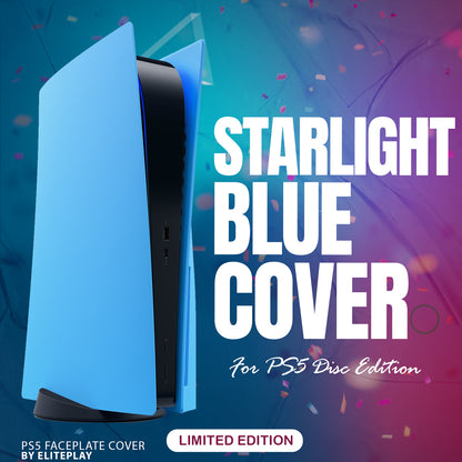 Starlight Blue PS5 Faceplate Cover for Playstation 5 Disc Edition