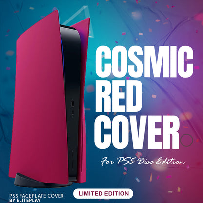 Cosmic Red PS5 Faceplate Cover for Playstation 5 Disc Edition