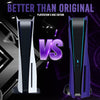 Galaxy Purple PS5 Faceplate with Cooling Vents Cover Curved for Playstation 5 Disc Edition