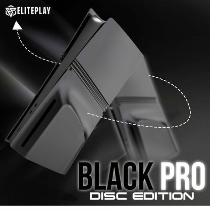 Black PS5 Pro Disc Faceplates Cover Case for Playstation 5 Pro Model Disc Edition