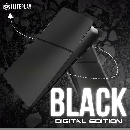 Black PS5 Digital Slim Faceplate Cover for Playstation 5 Slim Model Digital Edition