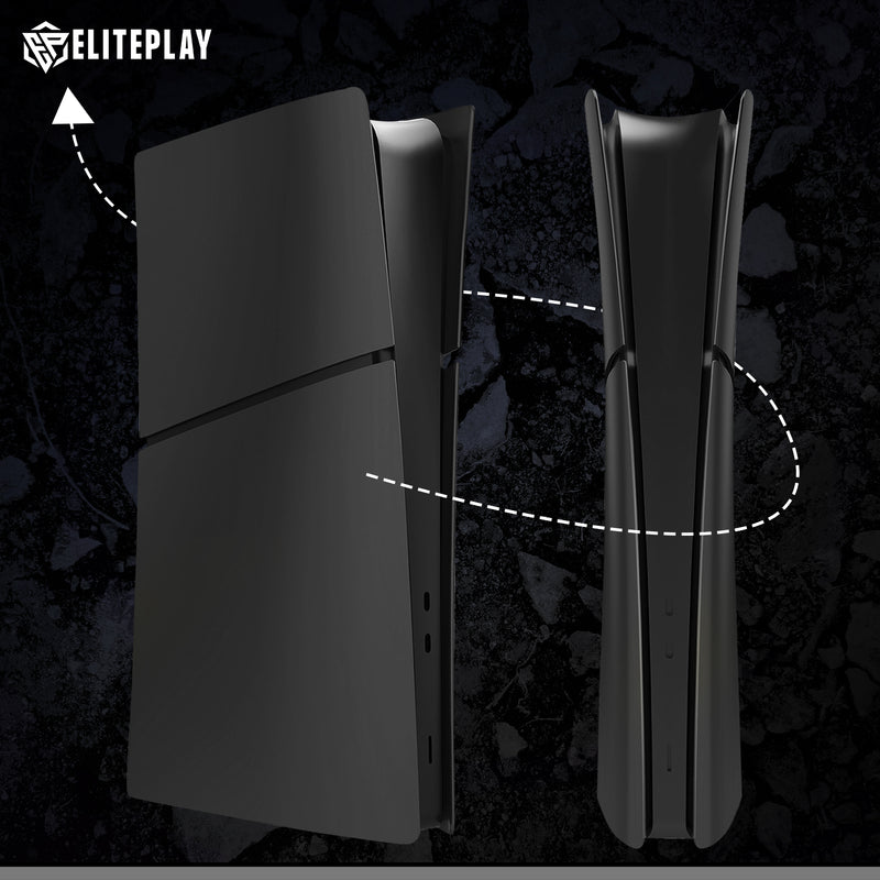 Black PS5 Digital Slim Faceplate Cover for Playstation 5 Slim Model Digital Edition