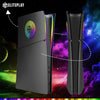 Black PS5 Slim Digital Faceplate with LED Lights Vents Cooling Cover for Playstation 5 Slim Digital Edition