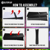 Black PS5 Slim Digital Faceplate with LED Lights Vents Cooling Cover for Playstation 5 Slim Digital Edition
