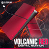 Volcanic Red PS5 Digital Slim Faceplate Cover for Playstation 5 Slim Model Digital Edition