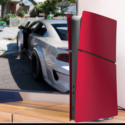 Volcanic Red PS5 Digital Slim Faceplate Cover for Playstation 5 Slim Model Digital Edition