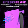 Chrome Purple PS5 Faceplate with Cooling Vents Electroplated for Playstation 5 Disc Edition