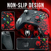 Black and Red Spider Anti-Slip Silicone Cover Skin for Xbox Controller with 2 Sets Thumb Grips